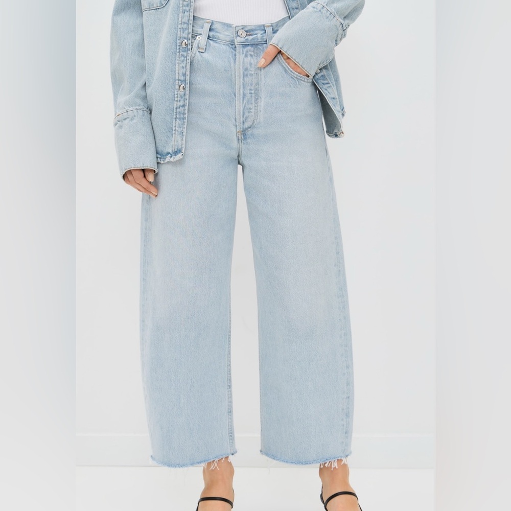 Citizens Of Humanity Light Wash Wide Leg Jeans